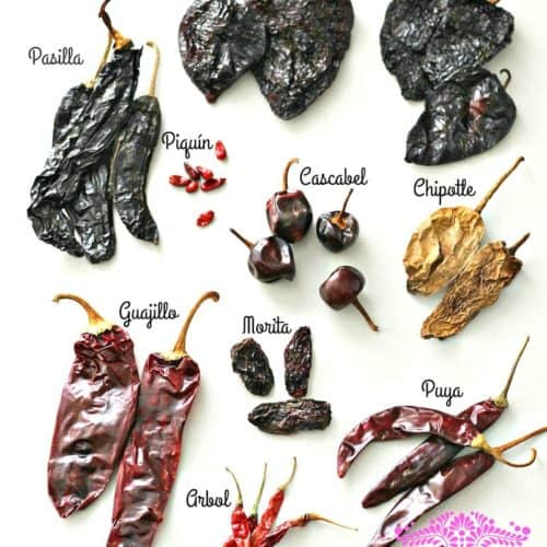 tipos de chiles secos